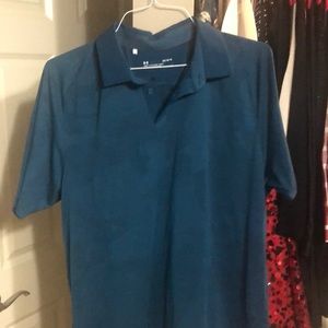 Men’s under armour golf shirt in teal